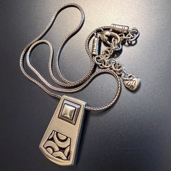 Reversible Brighton Bloc Haus Silver Plated Crystal Pendant - Picture 4 of 10